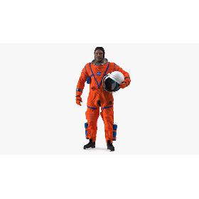 3D Astronaut Wearing ACES Suit model